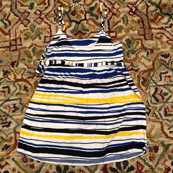 TOTEM Striped Summer Strap Dress in Size M/L - Picture 2 of 7